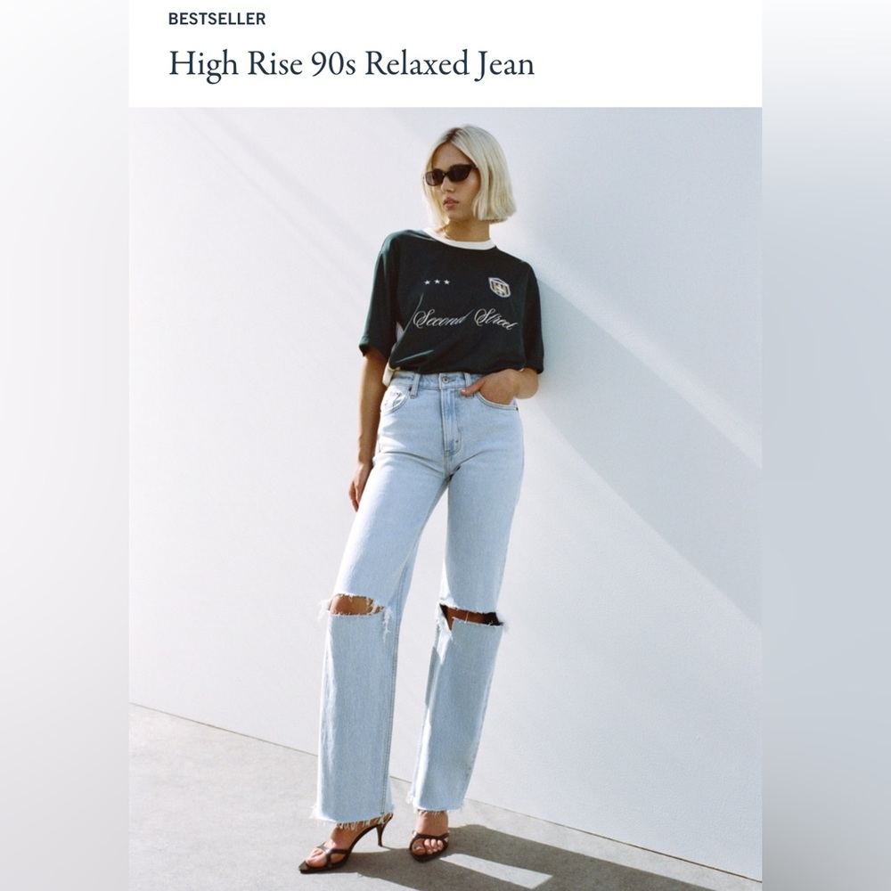 Abercrombie & Fitch Blue Straight Leg Jeans CAN SHIP NEXT DAY